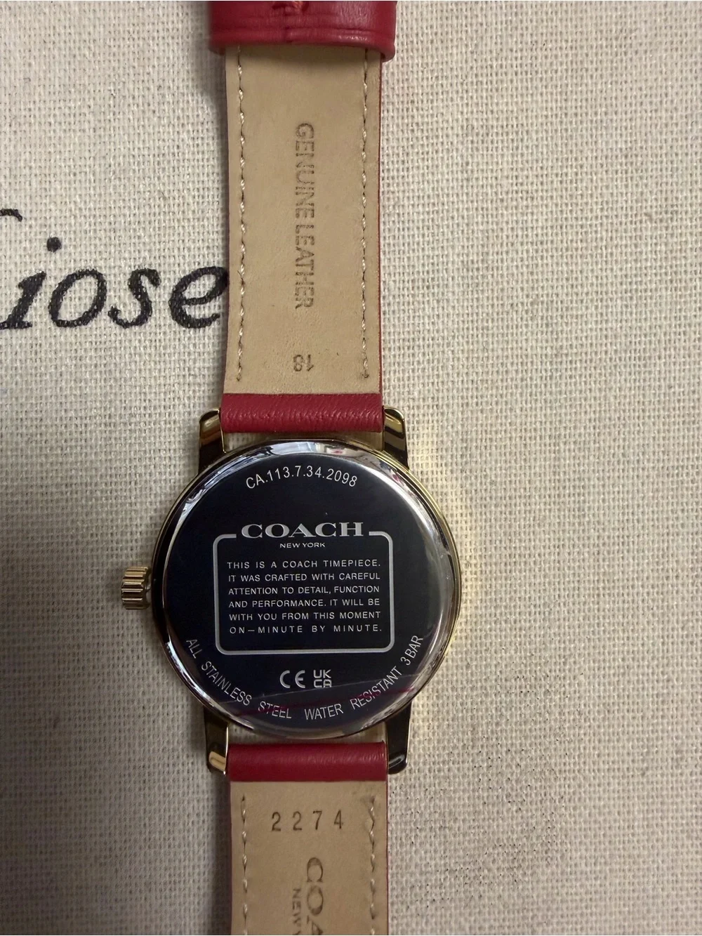 Coach classic watch